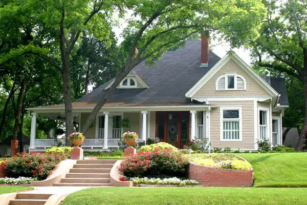 House surrounded by foliage